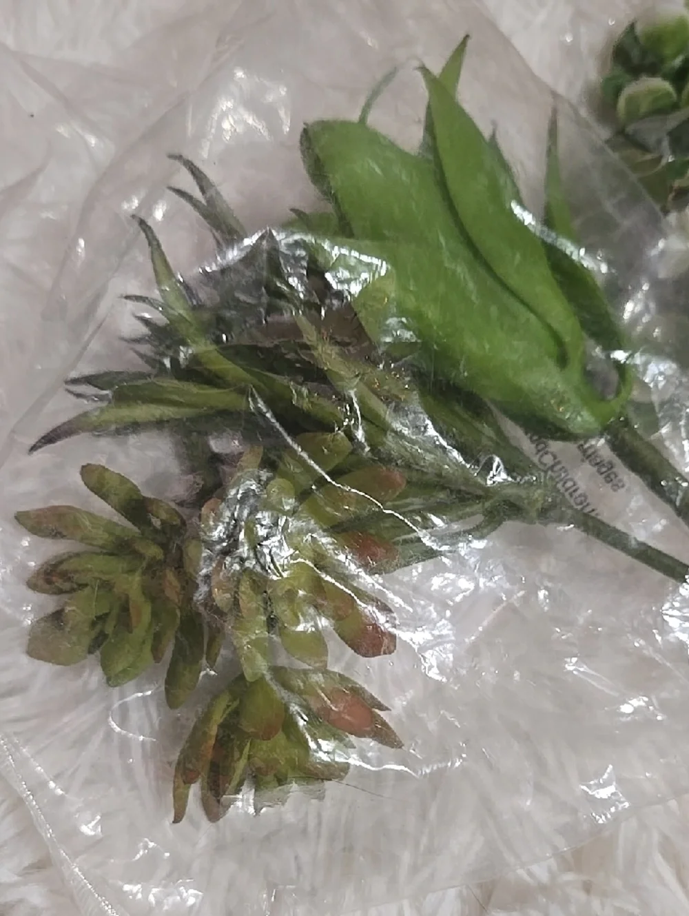 Faux Floral Mini Wreth And Pack Stem Plant Pick Green White Reds Pink Colorful